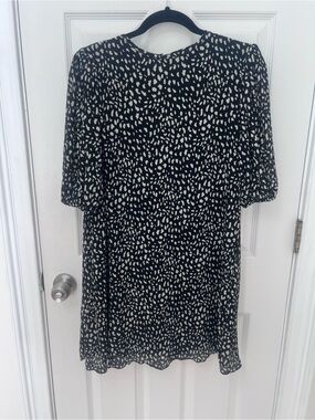 Wild Pony Pleated Dalmatian Print Dress